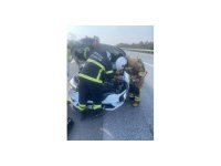 Erzin-Dörtyol otoyolunda trafik kazası: 1 yaralı