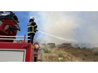 Kırıkhan’da depo yangını