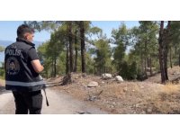 Burdur’da ormanlar, yangınlara karşı polis tarafından dronla denetleniyor