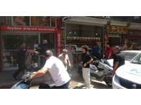 Babanın yaptığı kaynaktan çıkan kıvılcımlar, oğlunun işlettiği bayan kuaföründe yangın çıkardı