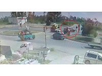 Kırmızı ışık ihlali ile gelen kaza ucuz atlatıldı