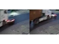 Mersin’de tırın çarptığı araç metrelerce sürüklendi