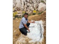 Elbistan’da yaz sıcağına karşı asırlık kar geleneği