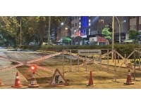 Burdur’da belediyenin gece yaptığı yol çalışması vatandaş talebiyle polis tarafından durduruldu