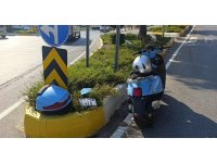 Hafif ticari araçla çarpışan motosikletli yaralandı