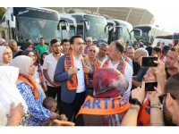 AK Parti Mersin Teşkilatı 25. yıl buluşması için Ankara yolunda