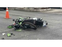 Burdur’da otomobil ile çarpışan motosikletin sürücüsü ağır yaralandı