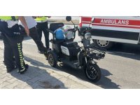 Burdur’da devrilen 3 tekerlekli motosikletin sürücüsü yaralandı