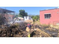 Kırıkhan’da bahçe ve çadır yangını kontrol altına alındı