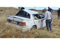 Yalvaç’ta otomobil şarampole devrildi: 1 yaralı