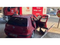 Aksu’da otomobil ile tır çarpıştı