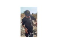 Yangın bölgesinde canlıların tahliyesi için seferber oldular