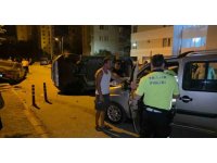 Takla atan araç park halindeki 4 araca çarptı