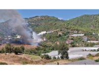 Helikopter pilotunun dikkati sayesinde yangın büyümeden söndürüldü