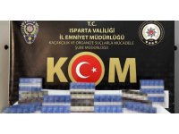 Isparta’da 300 paket kaçak sigara ele geçirildi