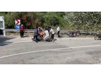 Osmaniye’de motosiklet bariyere çarptı: 2 yaralı