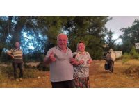 Yangını gözyaşları içinde izlediler