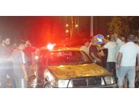 Mersin’de seyir halindeki otomobil alevlere teslim oldu