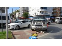 Antalya’da ağır çekim gibi kaza