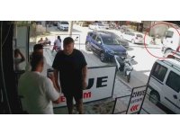 Hafriyat kamyonunun kör nokrasından geçmeye çalışan bisikletli çocuk saniyelerle ölümden döndü