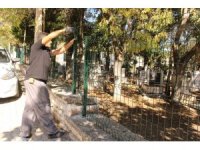 Elmalı Kızıltemeller Mezarlığı’nda güvenlik ve çevre düzenlemesi