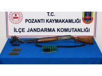 Pozantı’da tabanca, tüfek ve uyuşturucu ele geçirildi