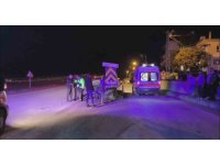 Seyir halinde olan motosiklet bariyere çarptı: 2 yaralı