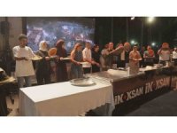 Gastronomi festivalinde künefe şovu