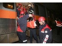 Metroda acil durum tatbikatı