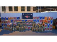 Erzin’de 2 milyon 500 bin adet kaçak makaron ele geçirildi