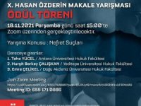 X. HASAN ÖZDERİN MAKALE YARIŞMASI SAHİPLERİNİ BULDU