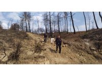 Yangın bölgesinde inceleme yaparken mahsur kalan görevliyi, itfaiye ekipleri kurtardı