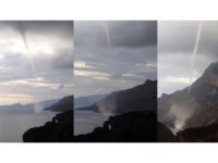 Akdeniz’de hortum böyle görüntülendi