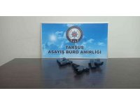 Tarsus’taki asayiş uygulamasında 11 silah ele geçirildi