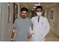 Böbreğinden 3 santimlik tümör çıkarıldı