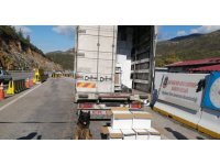 Kamyon kasasında 500 bin liralık makaron çıktı