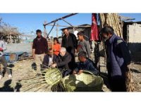 Romanların kamıştan sepetleri ekonomiye kazandırıldı
