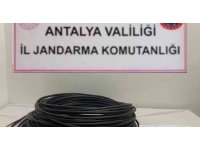 Çalıştığı iş yerinden 500 metre elektrik kablosu çaldı