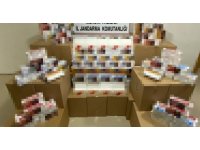 Mersin’de bir araçta 350 bin adet makaron ele geçirildi