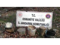 Amanoslarda 180 kilogram patlayıcı ele geçirildi