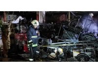 Antalya’da 3 milyon lira değerinde 250 motosiklet yangında küle döndü