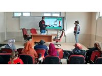 Jandarma ekiplerinden kadınlara narkotik eğitimi