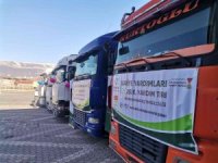 Kahramanmaraş’ta Suriye’ye 5 tır insani yardım