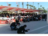 Vizör arkasında zorlu mesai