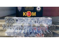 Kargo ile sigara kaçakçılığına polis engeli