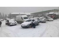 Antalya -Konya karayolunda kar kalınlığı 50 santime ulaştı