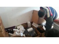 Markette 7 milyon TL’lik kaçak sigara ve uyuşturucu madde ele geçirildi