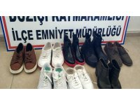 Apartmandan ayakkabı çalan hırsızlar yakalandı