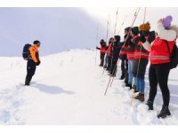 Emniyet ekiplerine arama kurtarma eğitimi drone ile görüntülendi