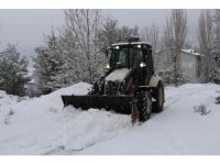 Torosların zirvelerinde karla mücadele çalışması